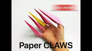 How to make paper claws origami - Easychannel