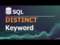 SQL Tutorial for Data Analysis 8: DISTINCT Keyword