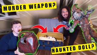 Opening a HAUNTED BOX with items from an UNSOLVED Murder Case...(SOMETHING EVIL IS IN THIS BOX!!)