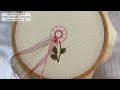 hand embroidery flower pattern 20 lazy daisy flower 🥰 easy embroidery tutorial for beginners