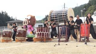 健康ふれあい祭2014　和太鼓演奏　黒滝村くろたん