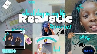 HIGH-SCHOOL DIARIES 🤍,realistic day in my life ,grwm,hygiene, 4am morning routine 🩷