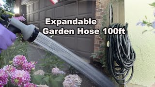 Expandable Garden Hose 100ft Lightweight Durable Flexible