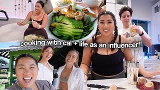 COOKING WITH CAL & REMI!! + life as an influencer in LA