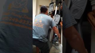 Moving a Heavy life fitness elliptical x5 Upstairs