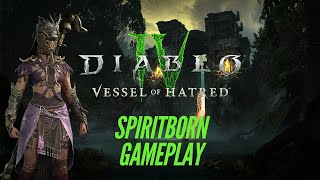 Diablo 4 Vessel of Hatred SPIRITBORN Class Gameplay