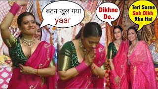 Kajol Devgan and Rani Mukherji At Durga Puja || Hot Sexy Look || kajol hot  ALBUM TV