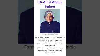 A.P.J Abdul Kalam Sir. #shortvideo #youtubeshorts #shortsvideo #knowledge