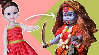 Amazing transformation of doll into Kali Mata🥰 #shorts #trending