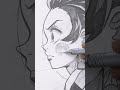 「鬼滅の刃」sketch tanjiro【イラストメイキング】 demonslayer イラスト 鬼滅の刃 アナログイラスト