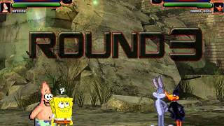 TheMattalocalypse Random Mugen Battle - 643 - SpongeBob/Patrick VS. Bugs Bunny/Daffy Duck