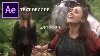 text decode | after effects tutorial