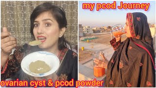 how i dissolves my ovarian cyst naturally | pcos powder | My pcos Journey