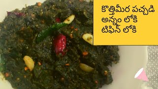 కొత్తిమీర పచ్చడి|Kothimeera Pachadi For Rice in telugu|Coriander Chutney|Kothimeera Nilava Pachadi