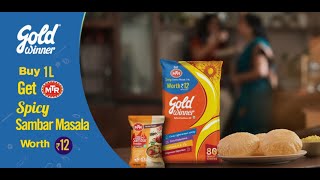 Buy 1L Gold Winner and get MTR Spicy Sambar Masala1