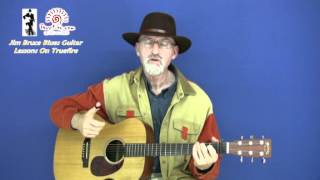 Acoustic Blues Techniques - #1 Reverend Davis - Guitar Lesson - Jim Bruce