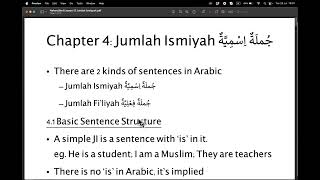 Nahwu (Foundation) Lesson 12: Jumlah Ismiyyah