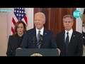 on cam biden angry at reporter for asking trump question on gaza ceasefire israel us hamas hostage