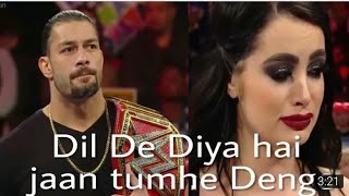 Roman reigns and paige sad love story by Hindi song