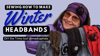 Learn how to make Professional Winter Fleece Headbands with all the trims