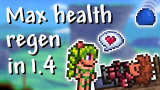 Terraria - 1.4 Maximum health regeneration (full health regeneration in 9 seconds!)