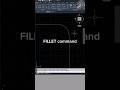 AutoCAD | How to use Fillet command in autocad #tutorial #autocadtutorials #autocad