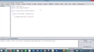 First program in DrJava