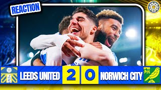 LEEDS UNITED ARE THE MOST DOMINANT TEAM IN THE CHAMPIONSHIP! - Leeds United 2-0 Norwich Reaction