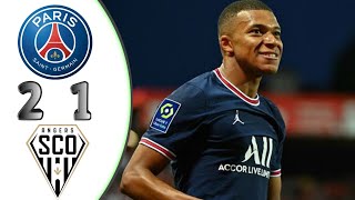 Paris Saint-Germain vs Angers 2 - 1 Full Highlights Mbappe Goal | France Ligue 1 | Extended Match ⚽🎮