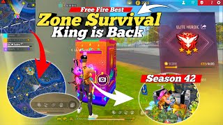 Zone Survival Free Fire Best Character | Best Zone Survival Track | Season 42 Rank Push Track