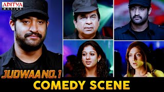 "Judwaa No 1" Best Comedy Scenes | Hindi Dubbed Movie | Jr NTR, Nayanthara, Sheela | Aditya Movies