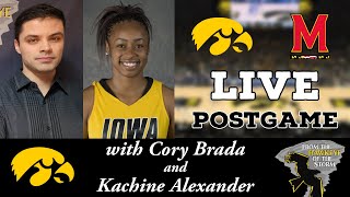 IOWA - MARYLAND POSTGAME with Kachine Alexander / BIG TEN / Iowa Women's Basketball Postgame