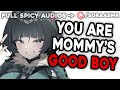 mommy girlfriend cuddles and kisses her good boy asmr