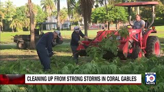 Stormy weather leaves path of destruction behind in Miami-Dade County