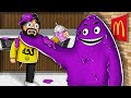 روبلوكس |  شربت مشروب الجريمس وطلع لي الوحش البنفسجي 😐😂 grimace shake