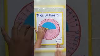 maths working models // types of angles