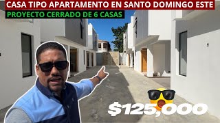 CASA TIPO APARTAMENTO EN SANTO DOMINGO ESTE | PROYECTO CERRADO DE 6 CASAS