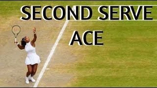 Serena Williams - Second Serve Aces | SERENA WILLIAMS FANS