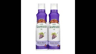 Pompeian 100% Grapeseed Oil, Light and Subtle Flavor, Perfect for High-Heat Cooking, Deep Fryin...