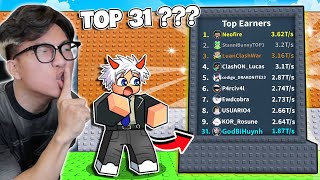 BI HUỲNH MỞ KHÓA CĂN CỨ SIÊU GIÀU UPDATE ẨN VÀ ĐẠT TOP 31 THẾ GIỚI TRONG STEAL A BRAINROT