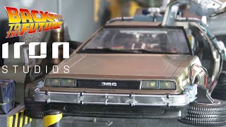 Delorean Set Full Deluxe Version1:10 Scale Statue  Iron Studios Back To The Future thoughts shared