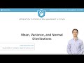 Python Tutorial : Mean, Variance, and Normal Distributions