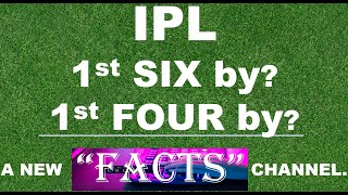 First four First Sixer In IPL | IPL Facts | #Shorts