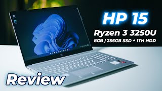 HP 15 AMD Ryzen 3 3250U Review Unboxing | Laptop under 40000 for students, programming, office work