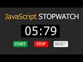How to make Stopwatch using HTML CSS  and JavaScript | JavaScript Projects | ASMR Programming