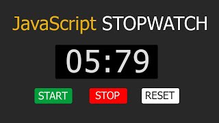 How to make Stopwatch using HTML CSS and JavaScript | JavaScript Projects | ASMR Programming