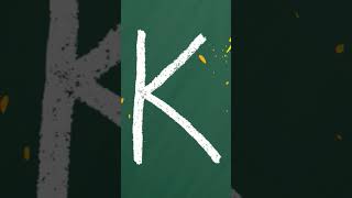 Let's Learn How to Write Letter K With THE KIBOOMERS. #shorts