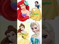 BLACKPINK Members Hair Color as Disney Princess #rosé #jisoo #jennie #lisa #blackpink #shorts