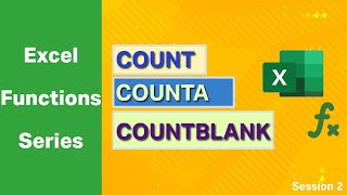Excel Functions - COUNT | COUNTA | COUNTBLANK #excelformula #exceltutorial #viralvideo #viral