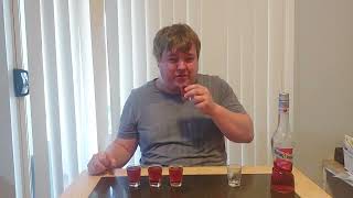 5 shots of Marie brizard fraise strawberry Liqueur